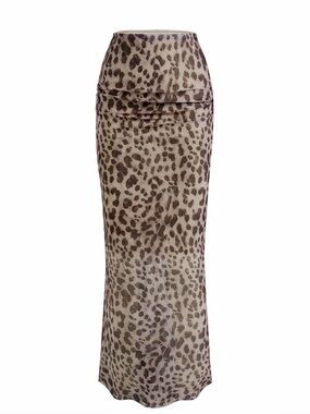 Leopard Maxi Skirt NEW